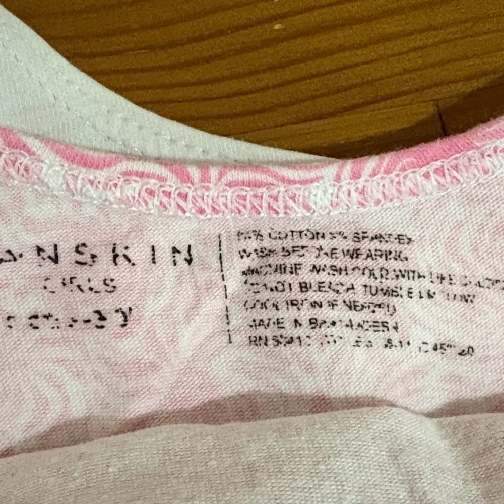 Danskin Gray and Pink Kids 3 Cotton Bras - Picture 3 of 3